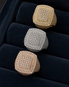 10K Jumbo Square Diamond Ring styled photo