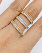 10K Diamond Baguette Band styled photo