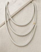 10K Shine Diamond Tennis Chains 16-20" styled photo